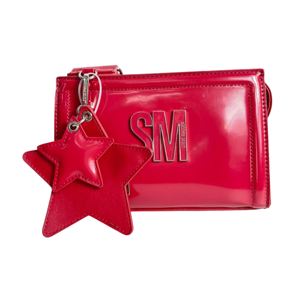 Bolso Steve Madden Rojo, letras grandes,...